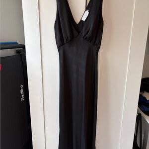 RESA Black V-Neck Dress